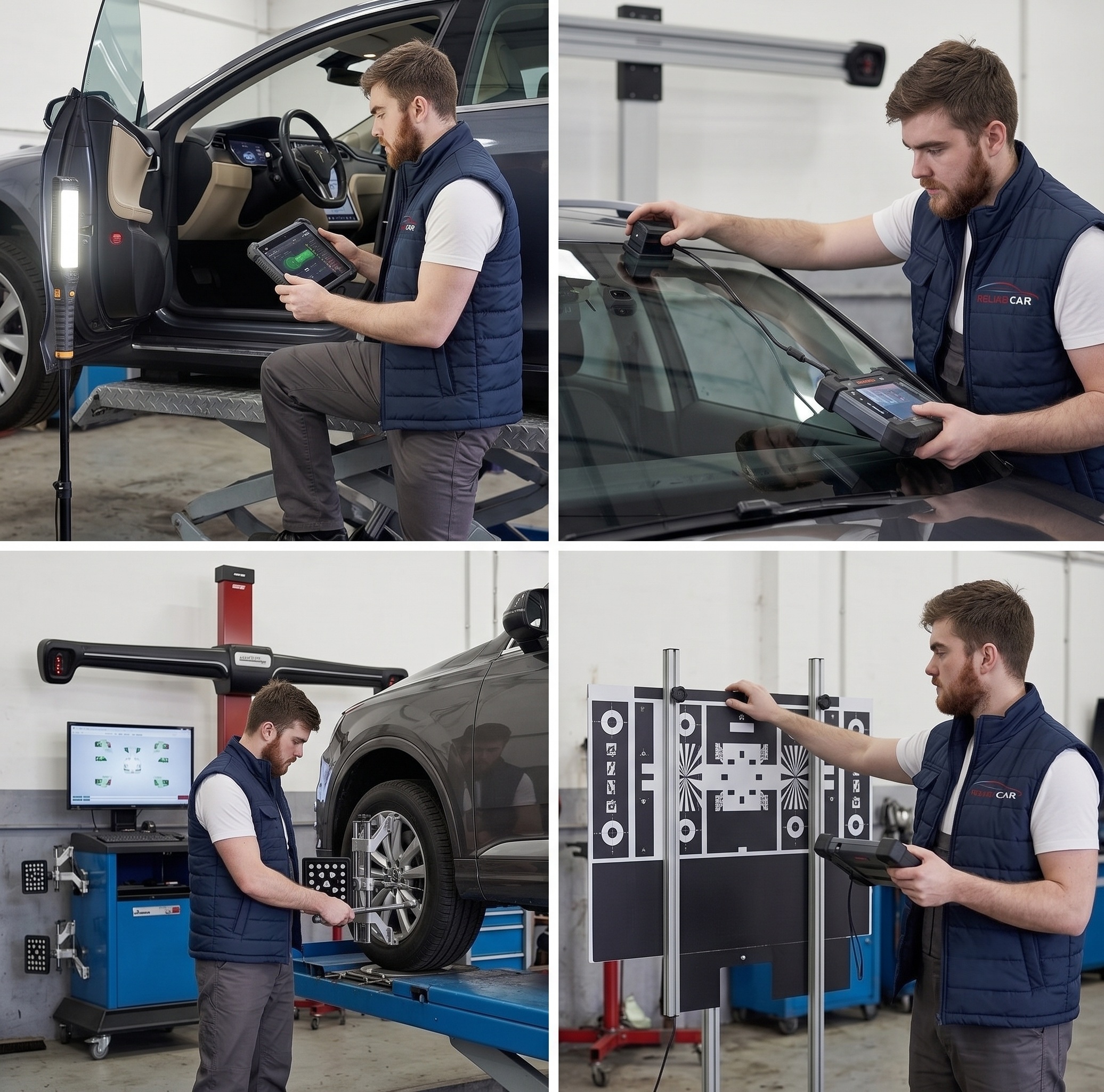 Hubicar reparatieproces aan een auto